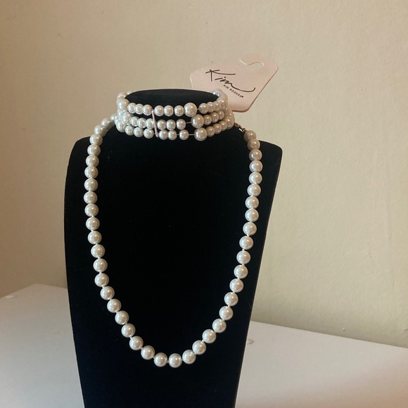 Kim Rogers Jewelry - Kim Rogers Classic Cream Pearl Style Bracelet & Necklace Set
